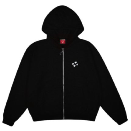 99 Based Logo Zip Hoodie Black